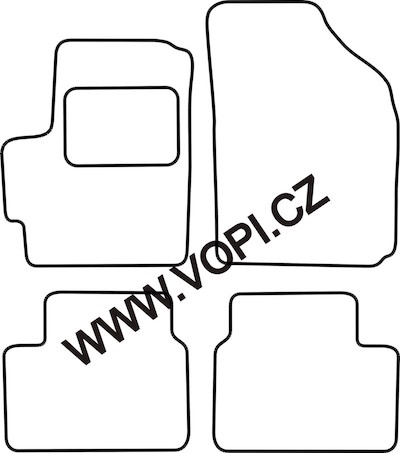 Autokoberce Chevrolet Matiz 2005 - Autofit (915)